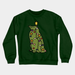 Funny Christmas Tree Penguin Crewneck Sweatshirt